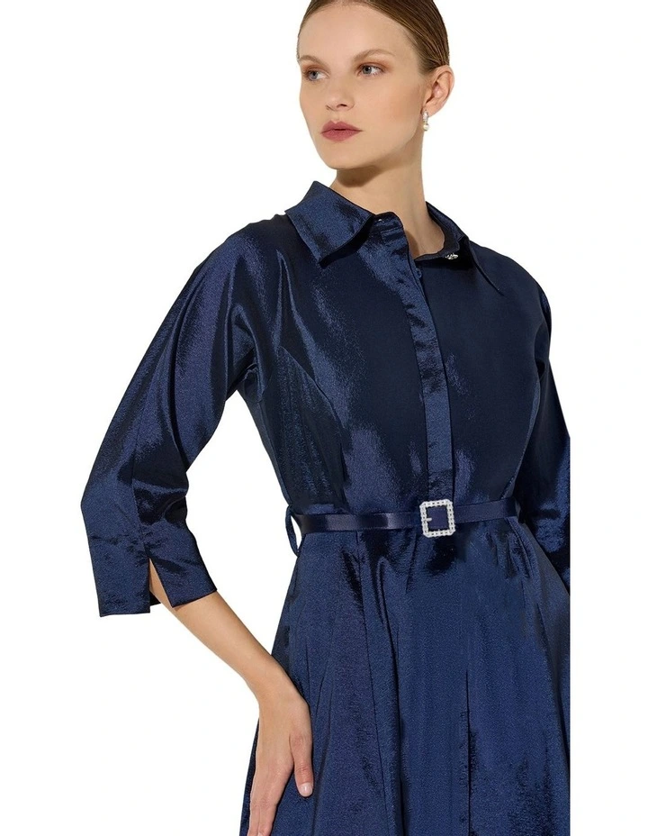 Baci Skirt Dress in Blue image 3
