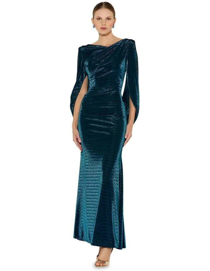 Sydney Metallic Gown in Grey image 1