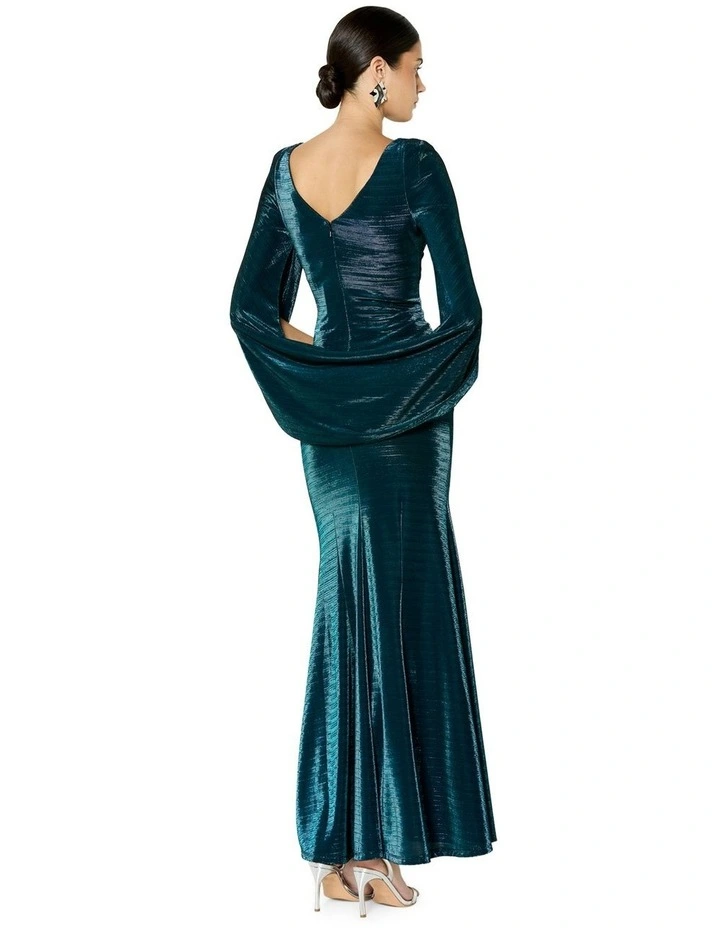 Sydney Metallic Gown in Grey image 2