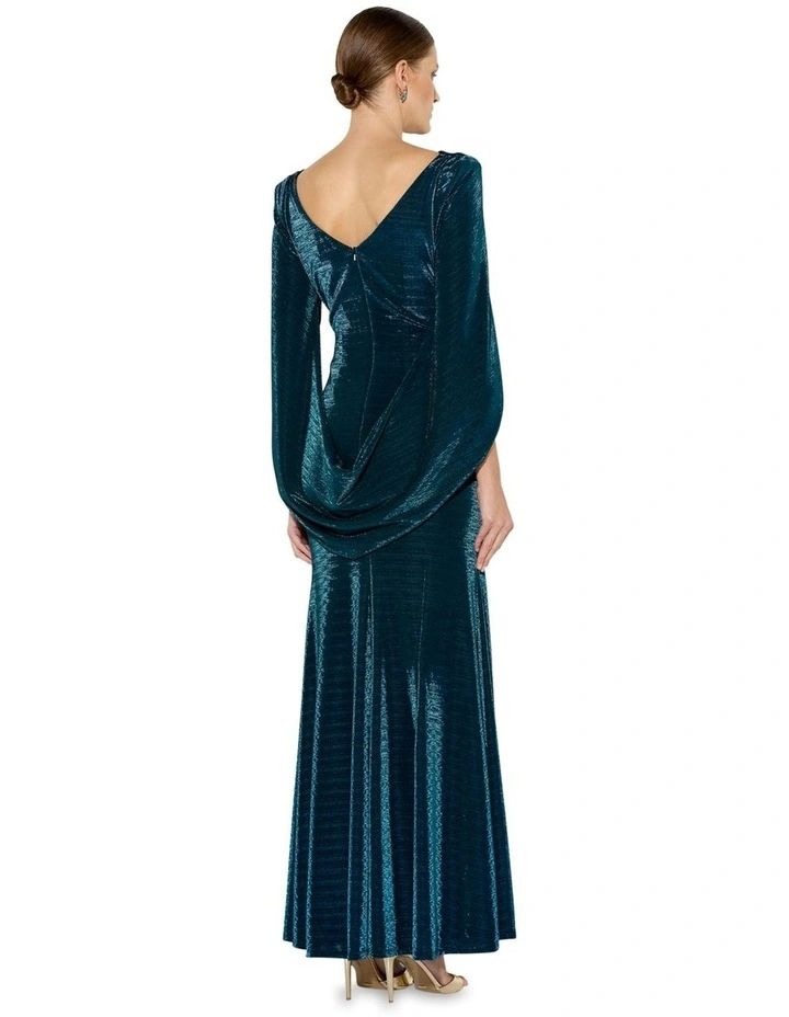 Sydney Metallic Gown in Grey image 2