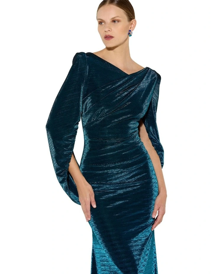 Sydney Metallic Gown in Grey image 3