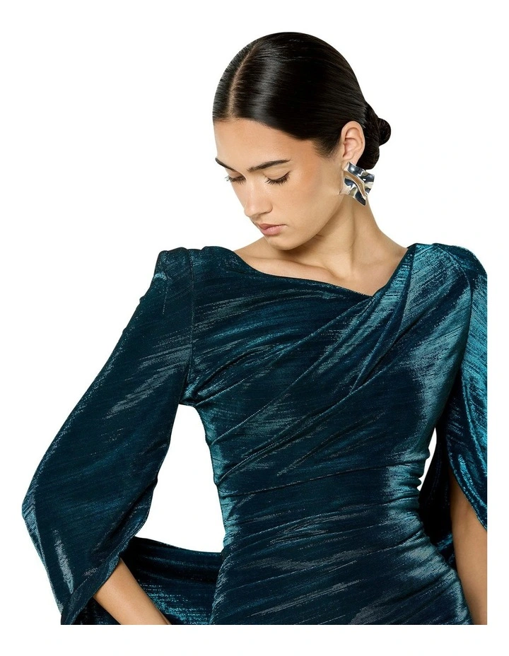 Sydney Metallic Gown in Grey image 4