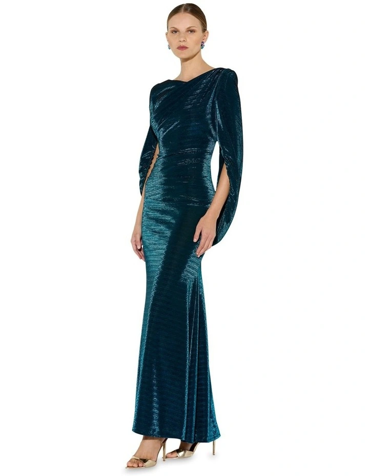 Sydney Metallic Gown in Grey image 4