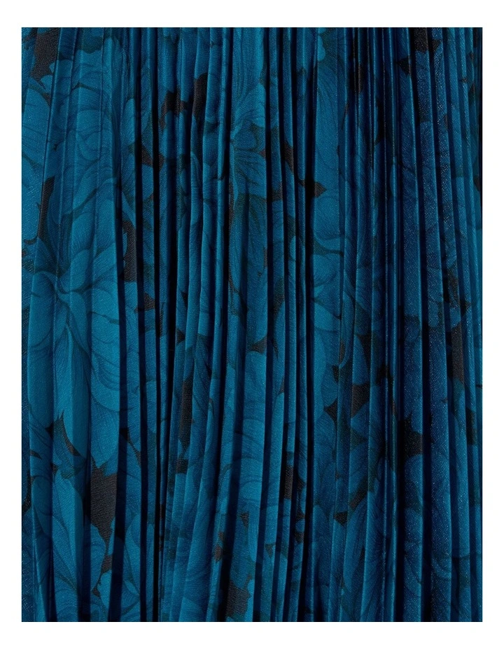 Eden Printed Maxi Dress in Blue image 6