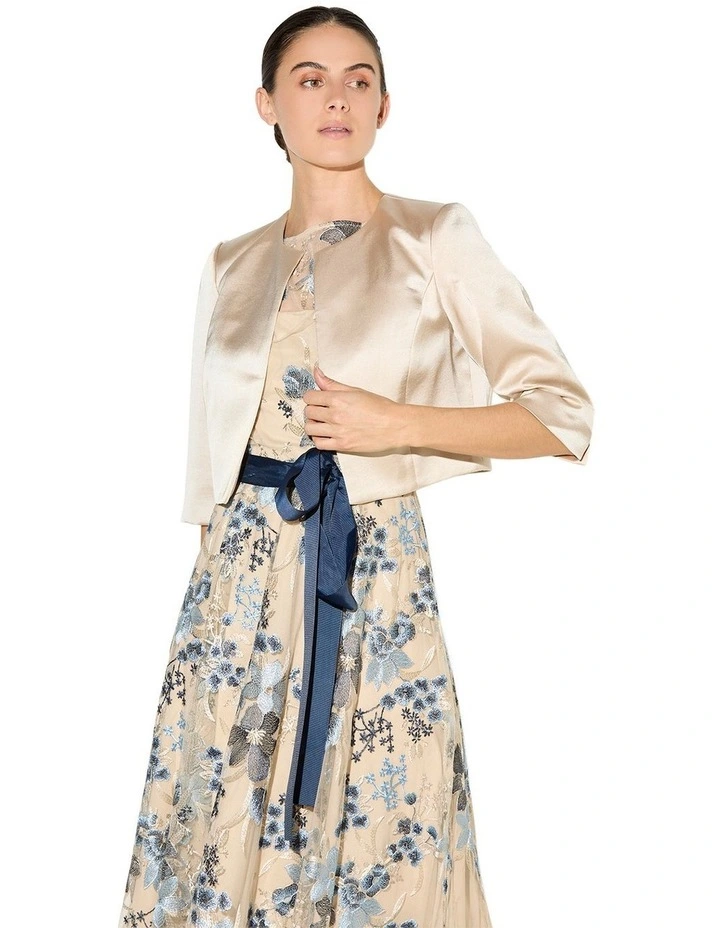 Carina Cropped Bolero in Mink image 1