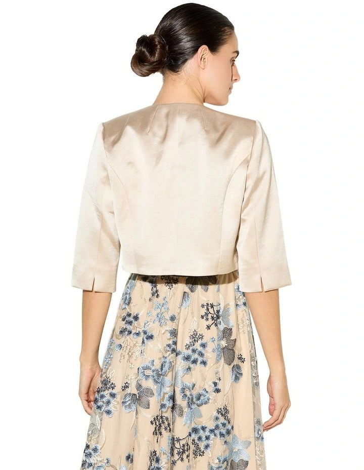 Carina Cropped Bolero in Mink image 2