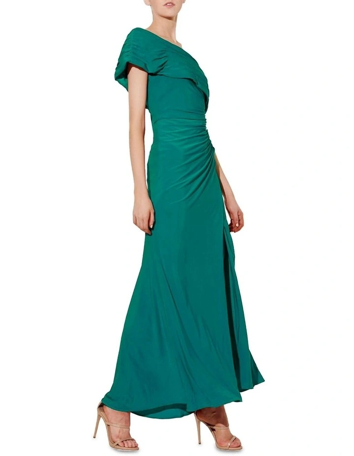 Odessa Gown in Emerald image 2