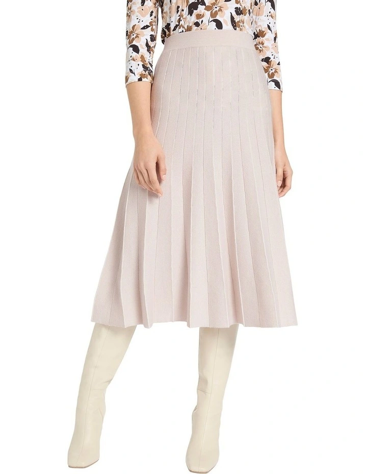 Priyanka Knit Skirt in Cream image 1