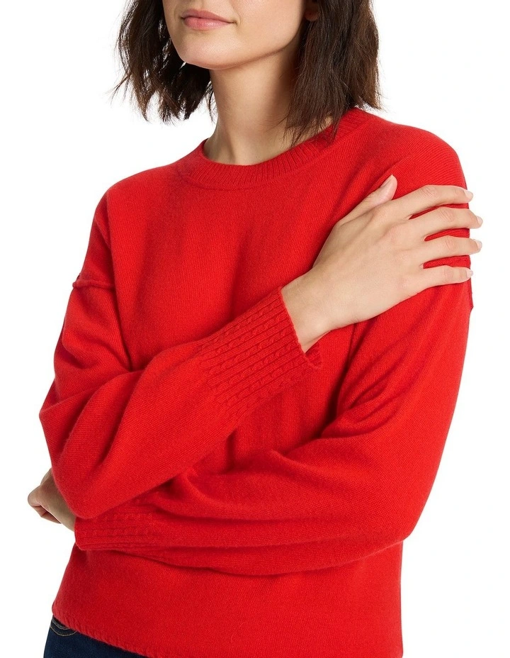 Kourtney Cashmere Knit in Saffron image 1