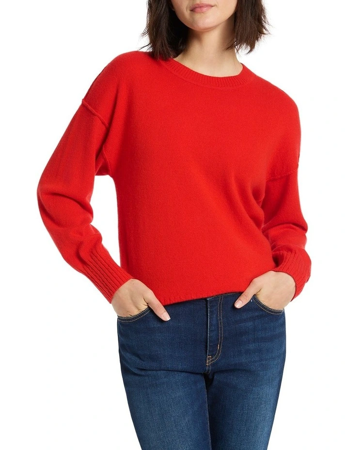 Kourtney Cashmere Knit in Saffron image 3