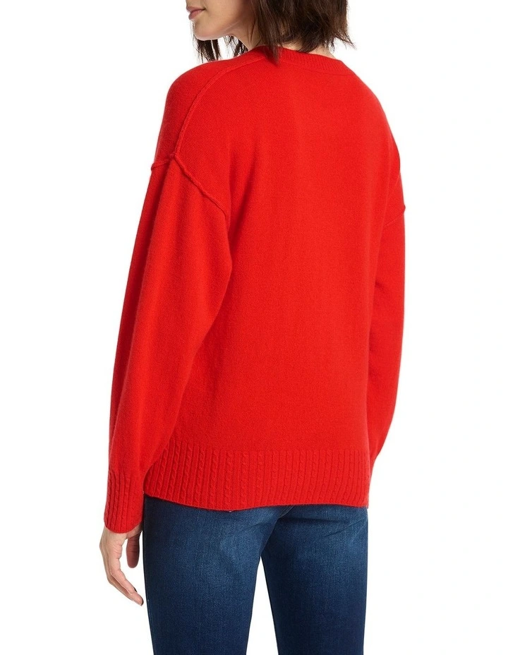 Kourtney Cashmere Knit in Saffron image 4