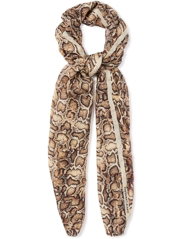 Teba Silk Scarf in Sandstone image 1