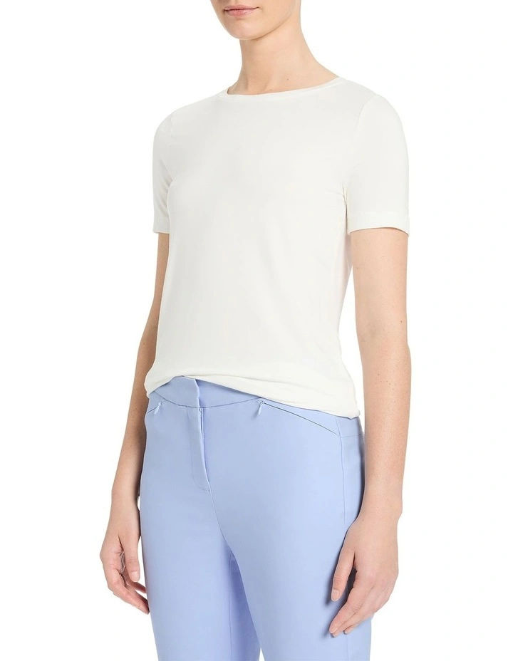Betsy Bamboo Tee in White image 1