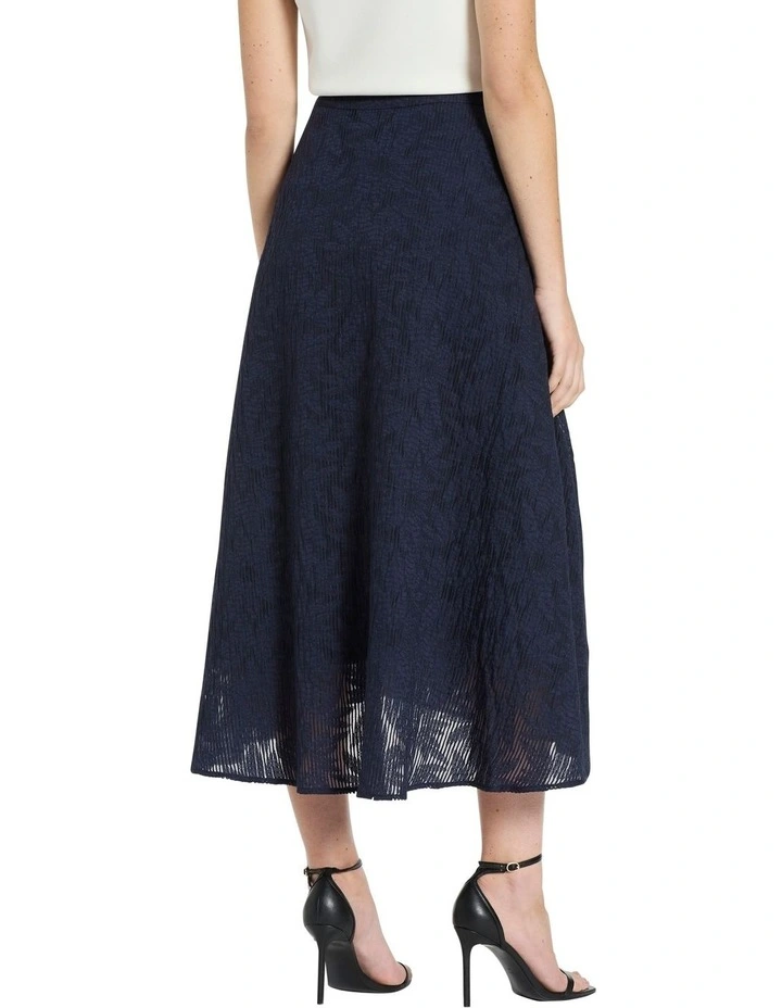 Mannie Midi Skirt in Navy image 4