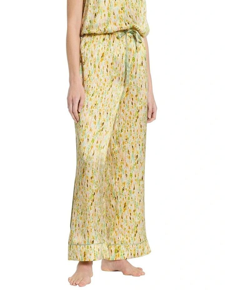 Desiree Silk Sleep Pant in Seafoam Multi image 1