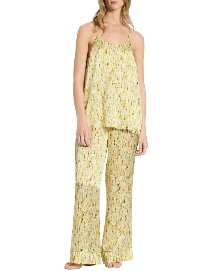 Desiree Silk Sleep Pant in Seafoam Multi image 2