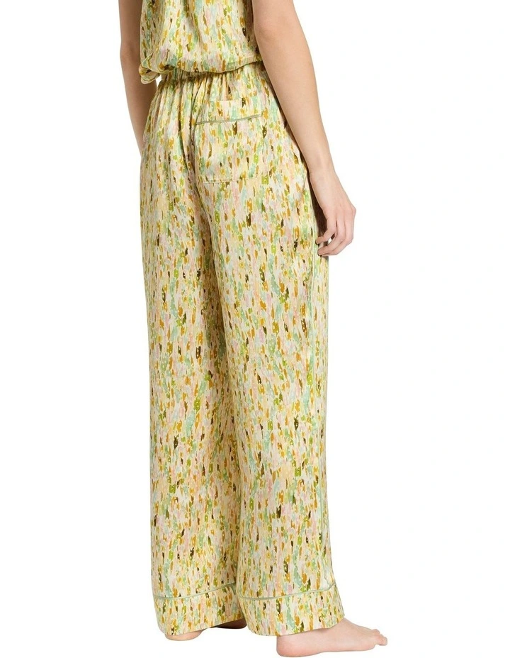 Desiree Silk Sleep Pant in Seafoam Multi image 4