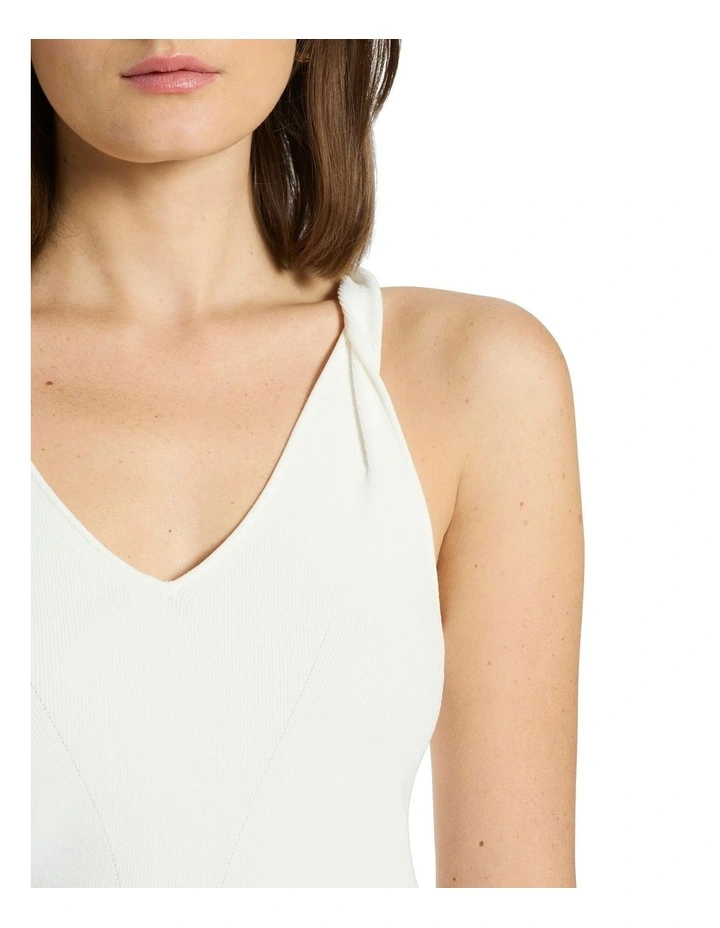 Halle Knit Tank in Ivory image 4