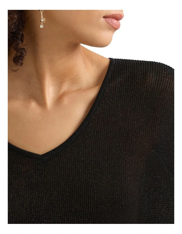 Alder Knit Top in Black image 4