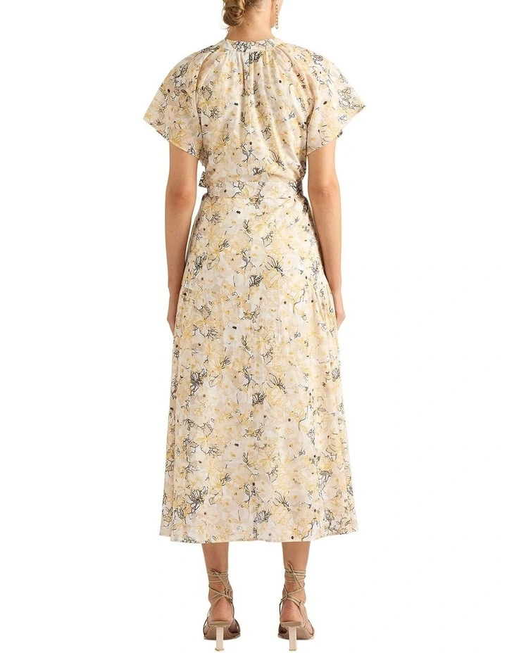 Siara Cotton Dress in Ivory image 3