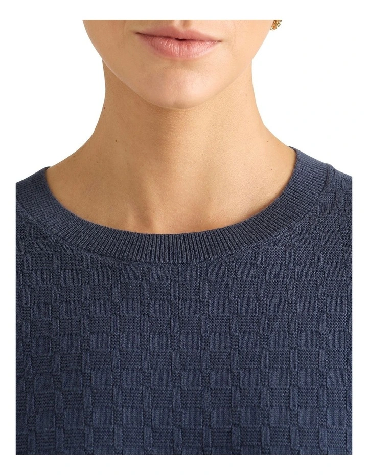 Lezelle Knit Tee in Slate image 4