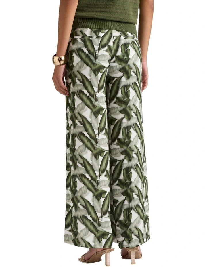 Morella Wide Leg Pant in Leaf Multi image 3