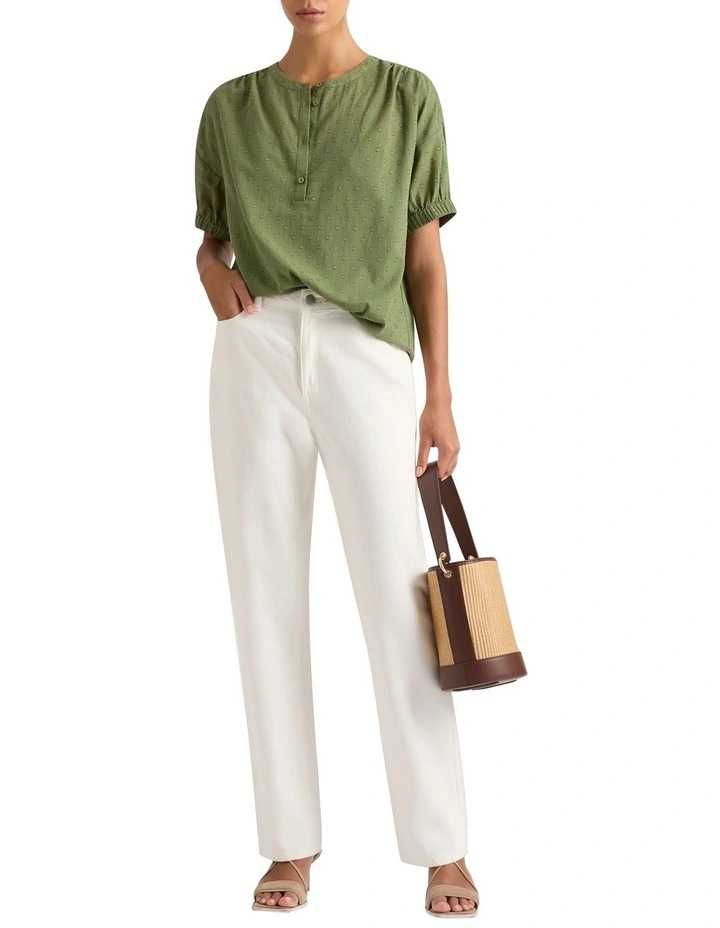 Cerise Clip Spot Blouse in Myrtle image 2