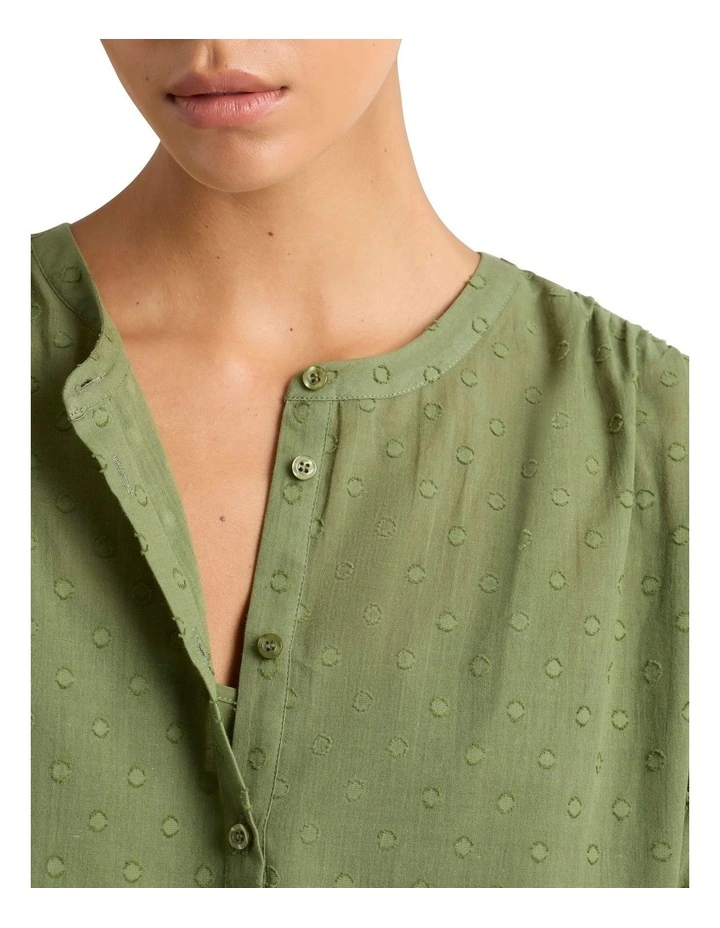 Cerise Clip Spot Blouse in Myrtle image 4