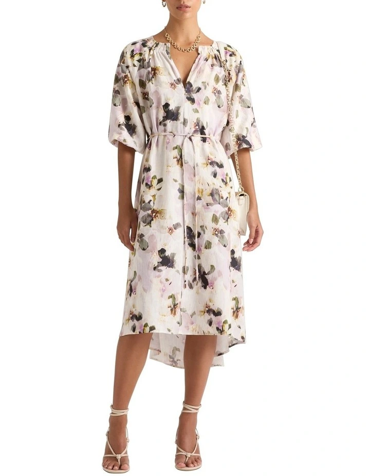 Olenna Midi Dress in Wisteria Multi image 1