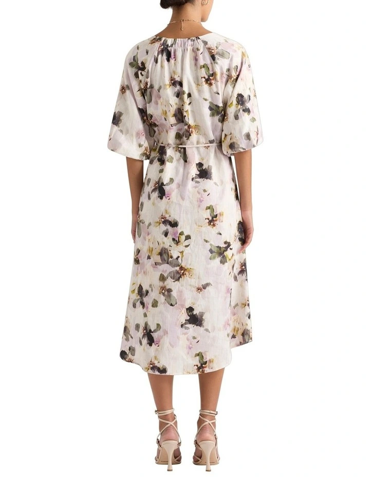 Olenna Midi Dress in Wisteria Multi image 3