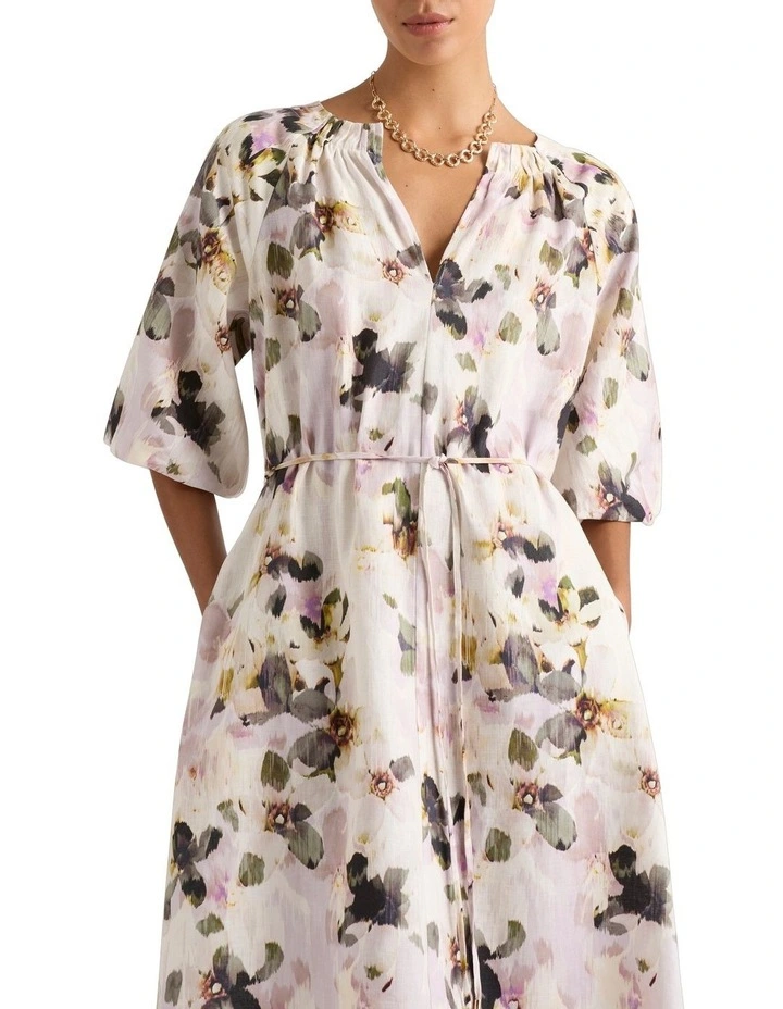 Olenna Midi Dress in Wisteria Multi image 4