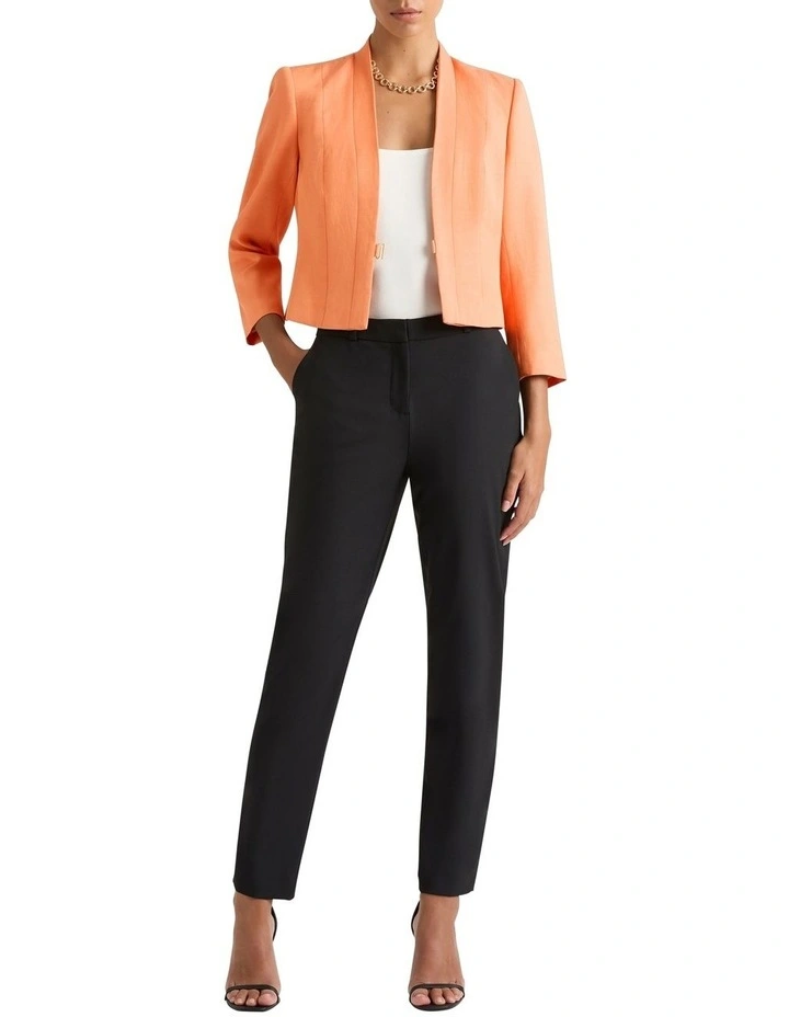 Daphne Cropped Jacket in Salmon image 2