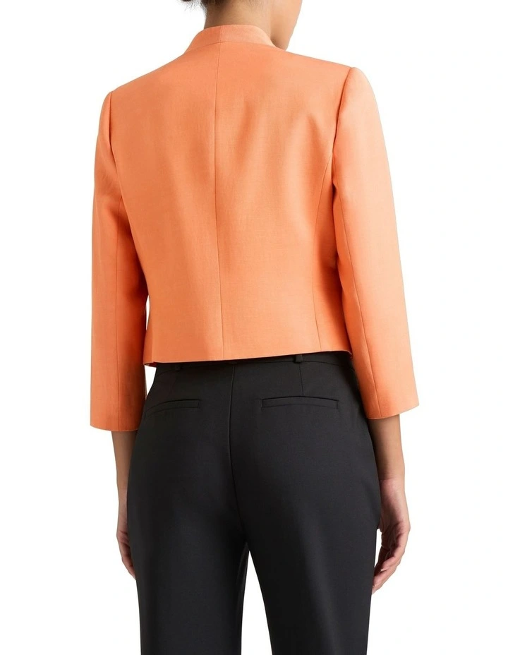 Daphne Cropped Jacket in Salmon image 3