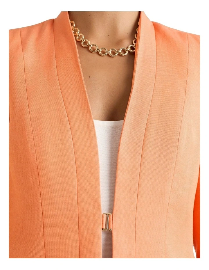 Daphne Cropped Jacket in Salmon image 4