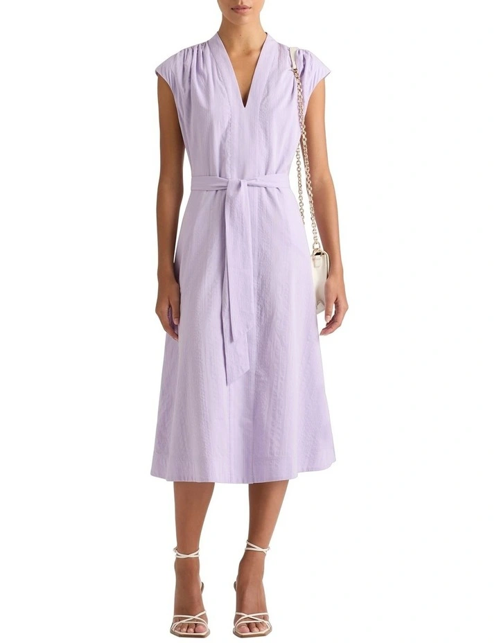 Serena Textured Dress in Wisteria image 1