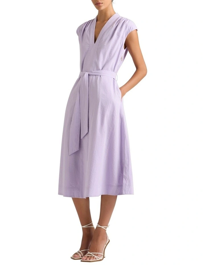 Serena Textured Dress in Wisteria image 2