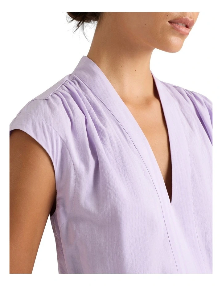 Serena Textured Dress in Wisteria image 4