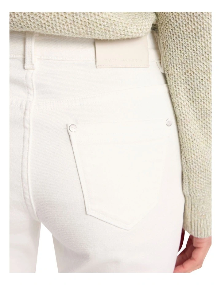 Amanda Slim Leg Jean in White image 4