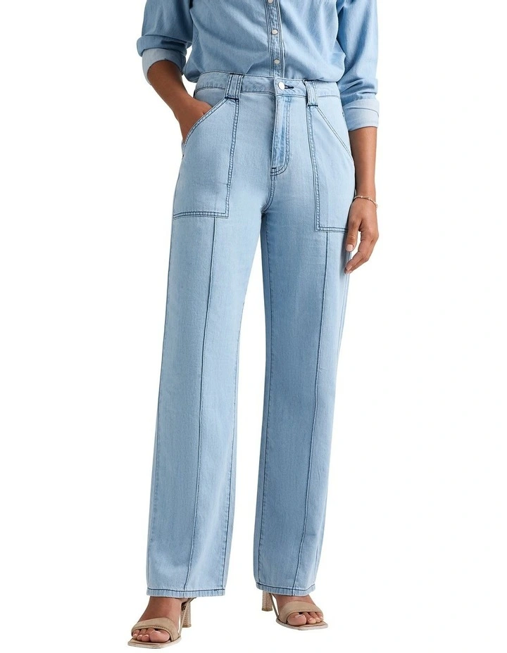 Soren Straight Leg Jean in Arctic Blue image 1