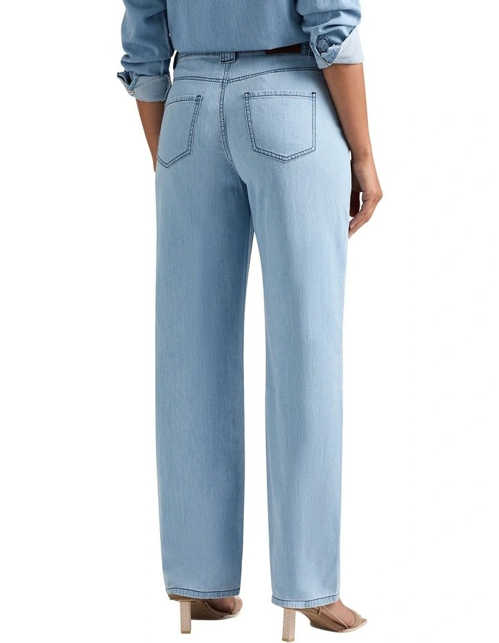 Soren Straight Leg Jean in Arctic Blue image 4