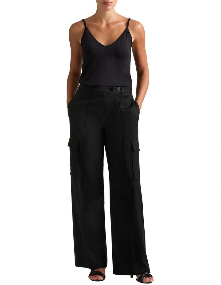 Betsy Bamboo Cami in Black image 2