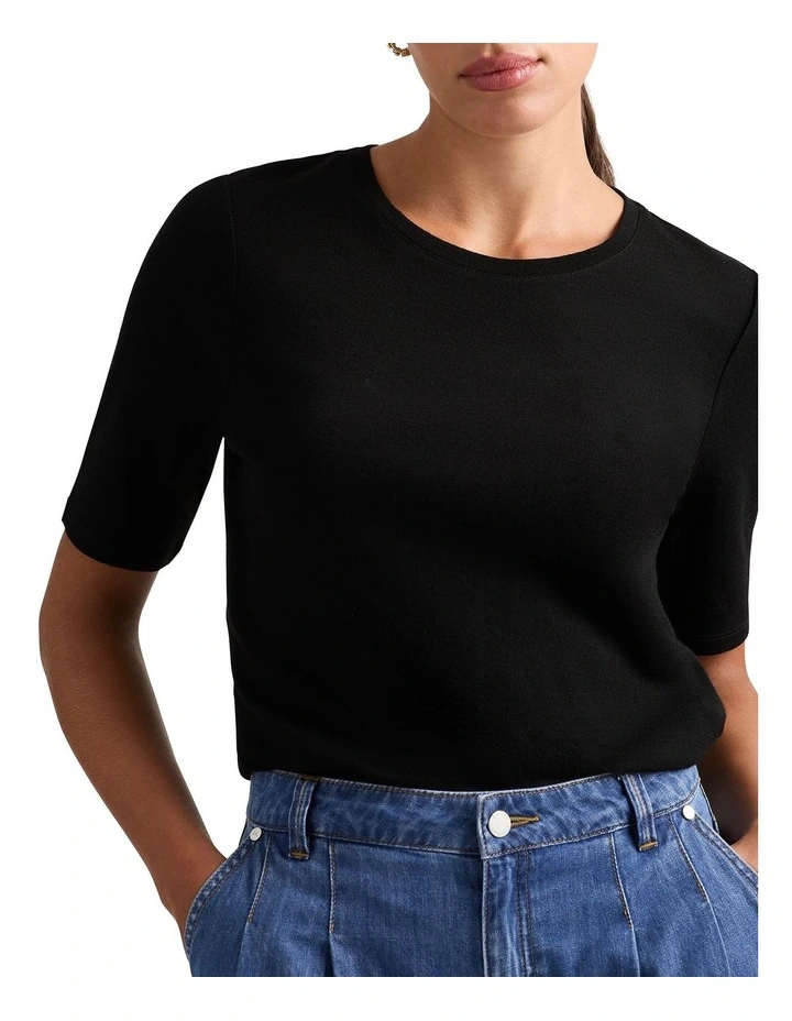 Marslie Babywool Tee in Black image 1