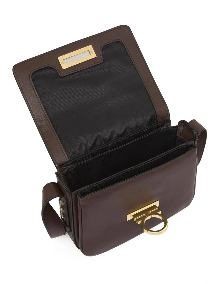 Lumia Leather Crossbody Bag in Fudge image 4