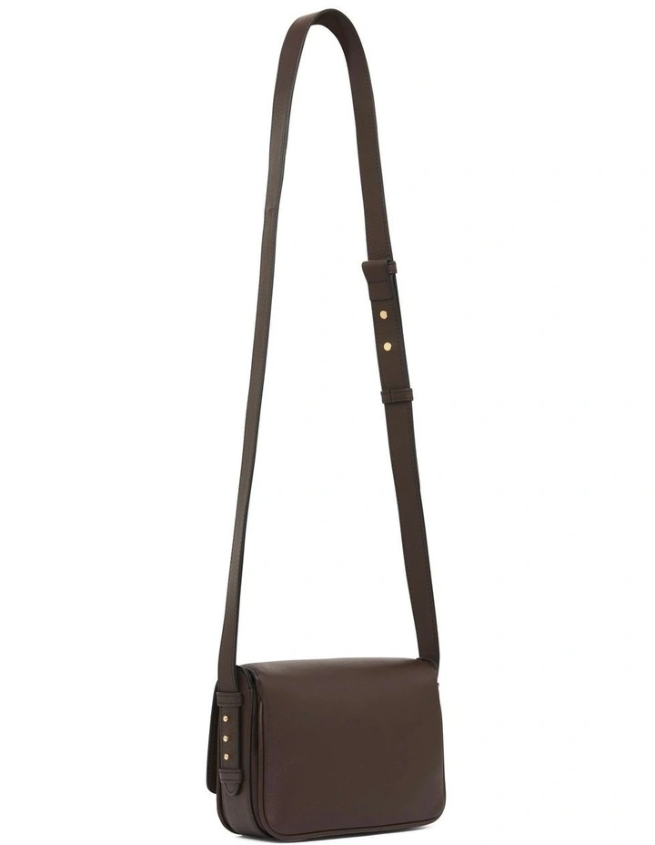 Lumia Leather Crossbody Bag in Fudge image 5