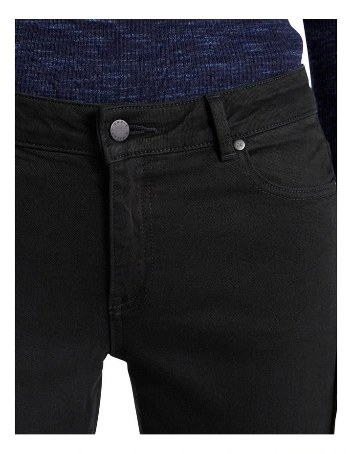 Amanda Slim Leg Jean in Black image 3