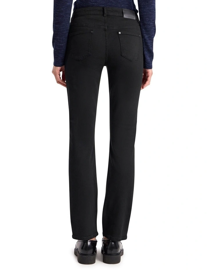 Amanda Slim Leg Jean in Black image 5