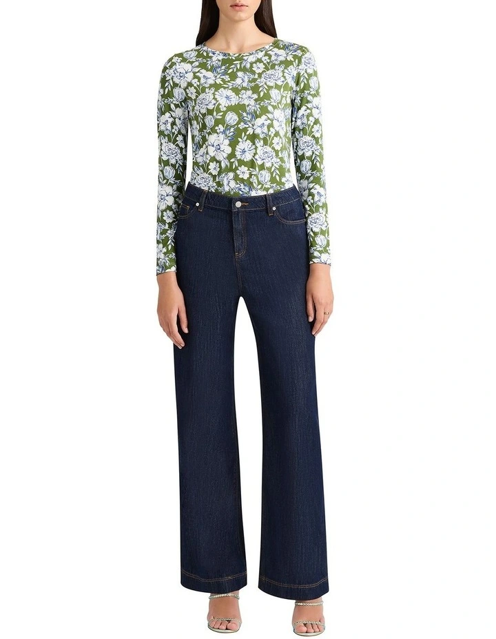 Imani Bamboo Top in Cactus Multi image 1