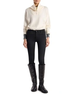Jackie Skinny Leg Jean in Black