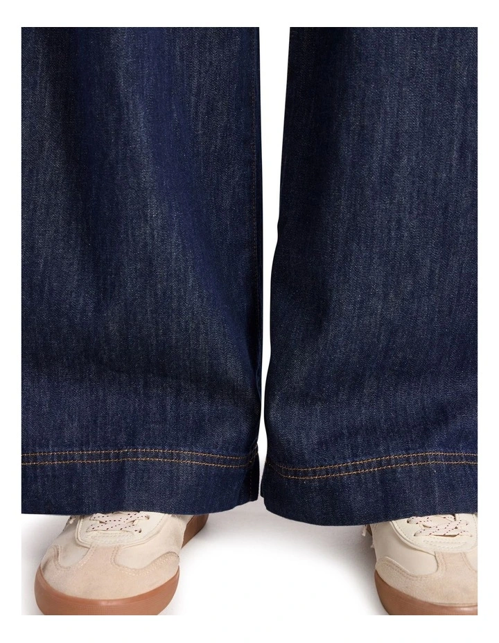 Malta Relaxed Wide Leg Jean in Dark Indigo image 3