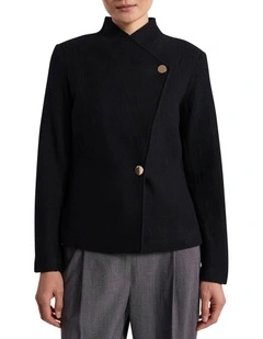 Katrina Felted Wool Jacket in Black